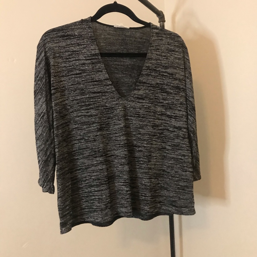 Wilfred Free Aneta Shirt in Space Dye Gray